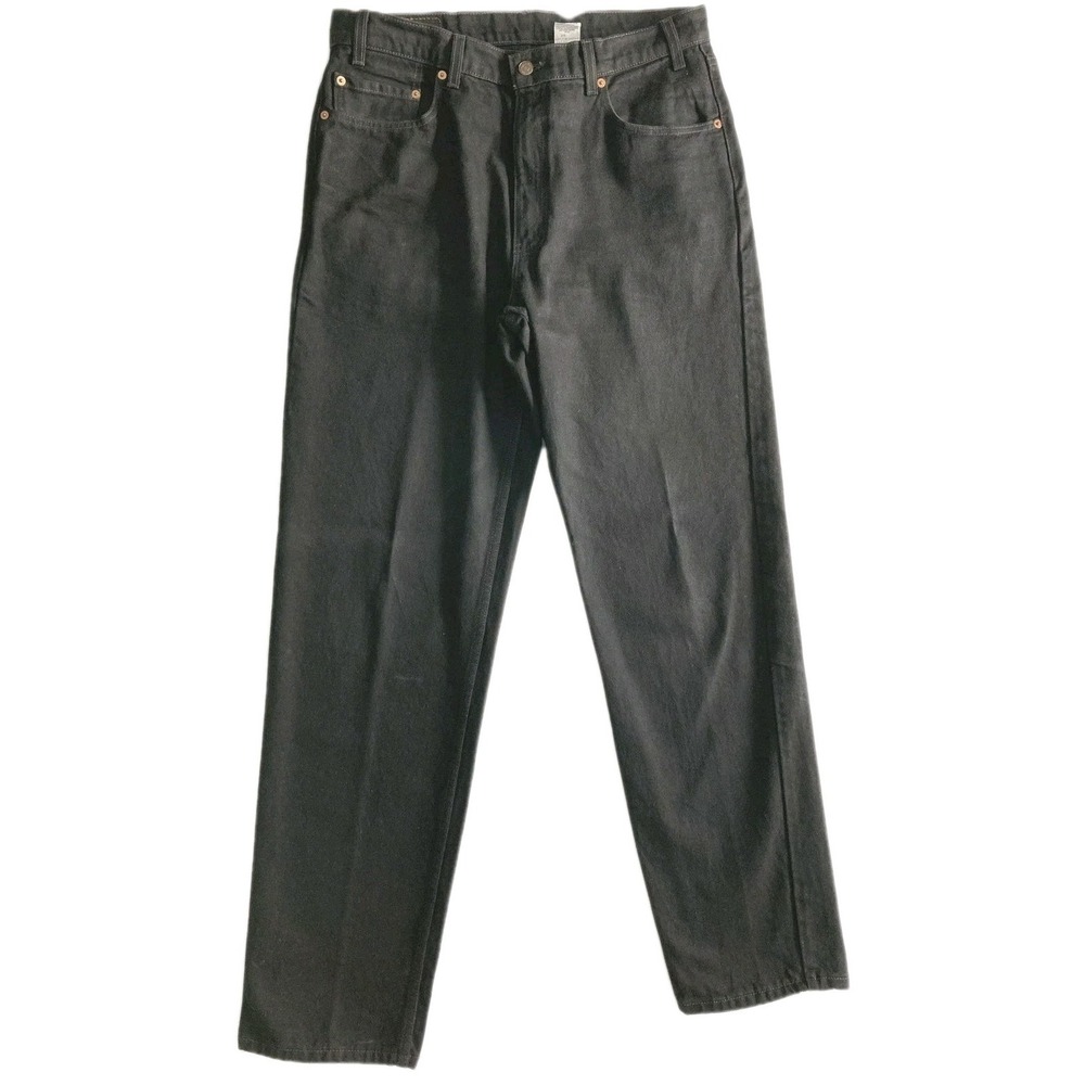 Vtg. Levis 550 Jeans Men 36x34 Jet Blk Relaxed Fit Tapered Puerto Rico Pristine!
